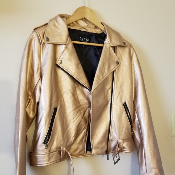 Fall Jacket, Faux Leather in Size Medium - Picture 3 of 7